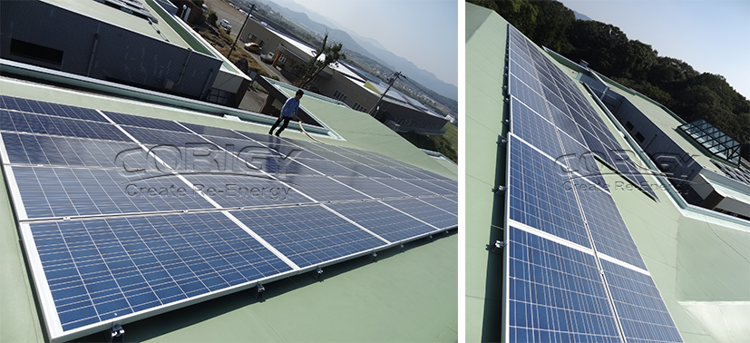 45KW solar panel roof mounting system
