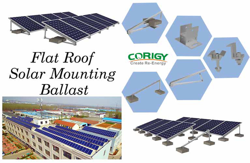 CORIGY SOLAR's flat roof ballasts