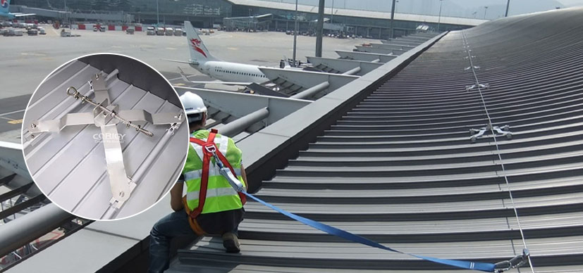Horizontal Lifeline System On Rooftop