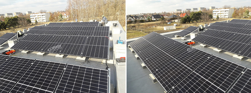 East West Face Solar Ballast Rack