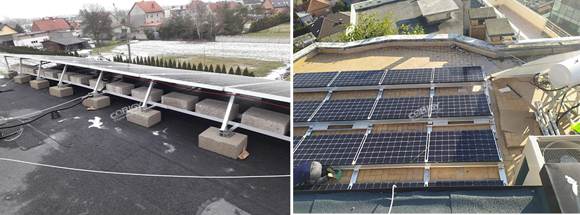 Flat Roof Solar Ballast System