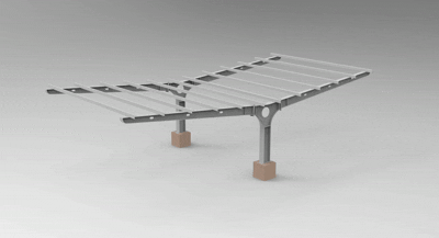 Y Shape Solar Carport Mounting System