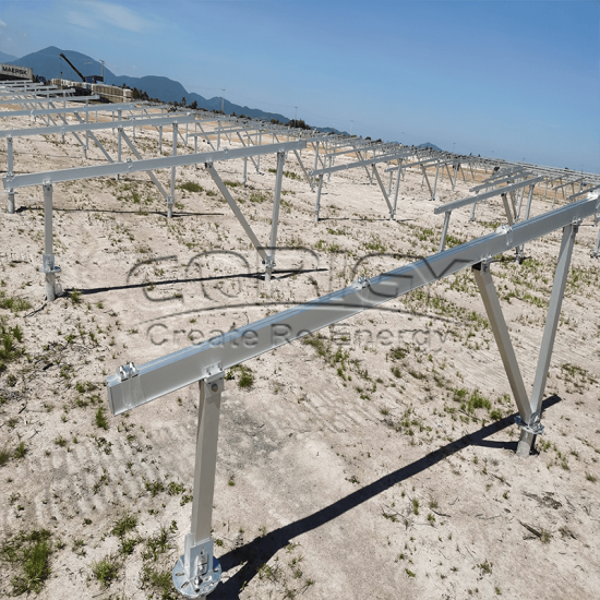 aluminum groud mount solar racking system