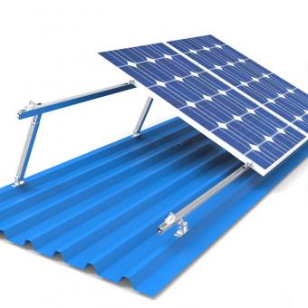 Metal roof solar racking system