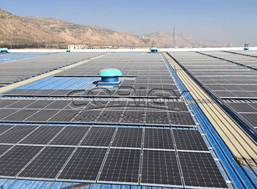 CORIGY 태양 전지 제공하는 양철 지붕 설치에 대한 1.05MW PV 프로젝트