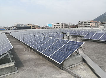 660KW 평평한 지붕 설치 프로젝트