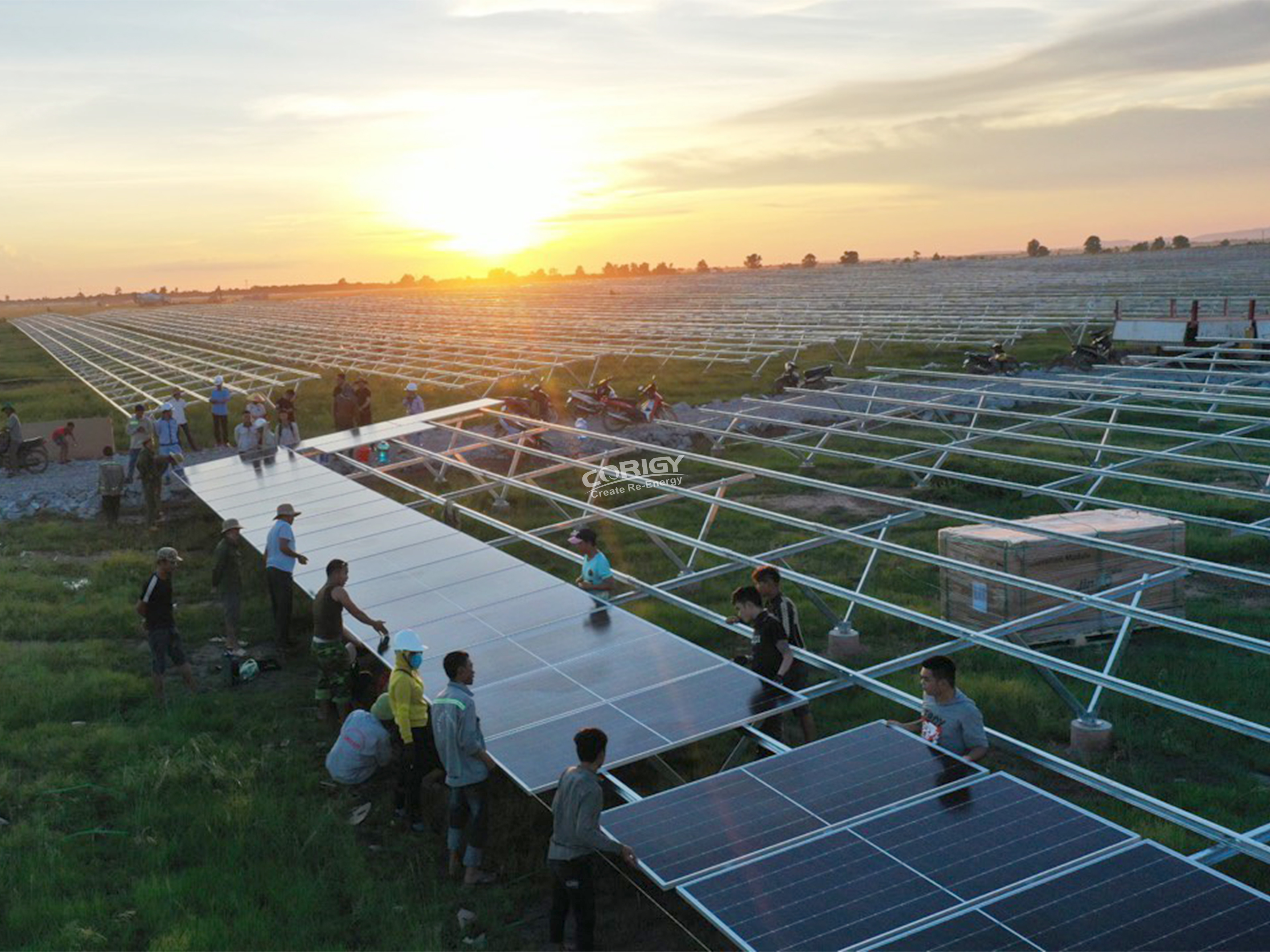 Corigy 810 MWp Ground Mount Solar Farm in Vietnam