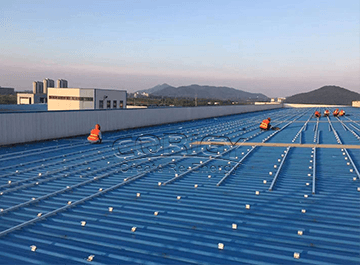870KW 양철 지붕 설치하여 프로젝트 CORIGY 태양 전지